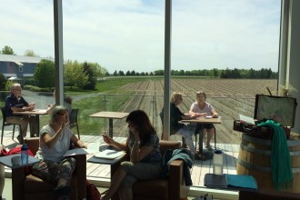 Quelques personnes du groupe, Vignoble de l'Orpailleur, 26 et 27 mai 2016